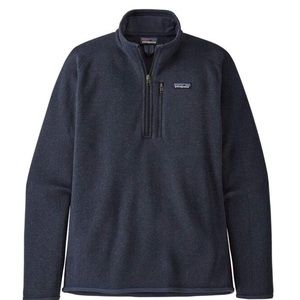 Patagonia Men's Better Sweater 1/4-Zip Fleece in New Navy